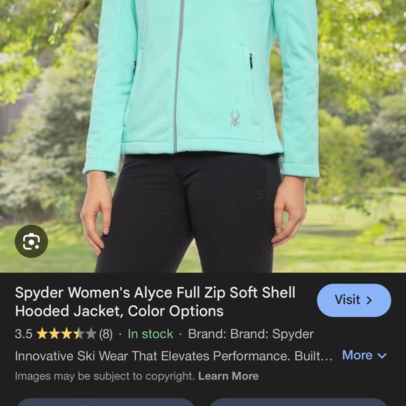 Spyder Women's Ski Jacket - Light Blue - Picture 2 of 2